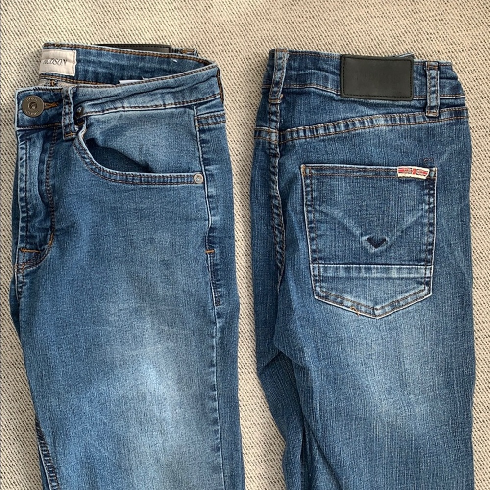 2 Pairs of Hudson brand denim Jeans - size 14 (27)